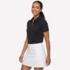 Polo cu mâneci scurte și fermoar frontal Birdie de la GO GOLF