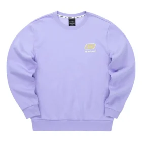 Pulover casual colorat din seria Brand Crew „Purple Yellow”