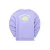 Pulover casual colorat din seria Brand Crew „Purple Yellow”