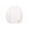 Pulover casual cu guler rotund „Alb”