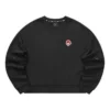 Pulover casual cu guler rotund „Negru Roșu”