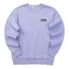 Pulover casual cu mâneci lungi și imprimeu logo „Violet Negru”