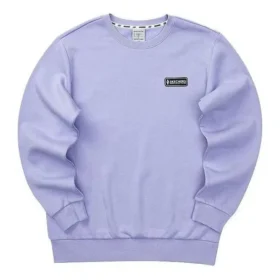Pulover casual cu mâneci lungi și imprimeu logo „Violet Negru”