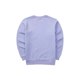 Pulover casual cu mâneci lungi și imprimeu logo „Violet Negru”