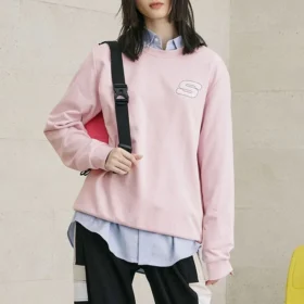 Pulover casual „Pink”