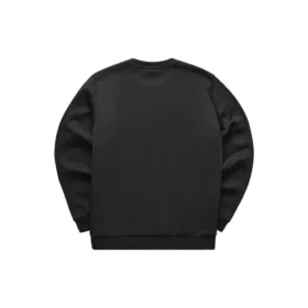 Pulover cu guler rotund și imprimeu logo „Negru-Roșu”