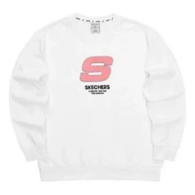 Pulover sport cu litere „White Pink”