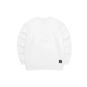 Pulover sport cu litere „White Pink”