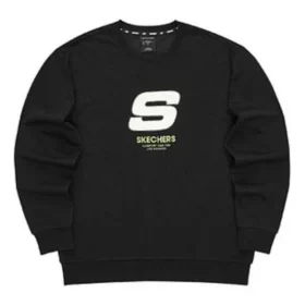 Pulover Sport Letter Crew „Black White”