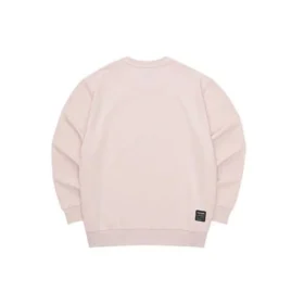 Pulover Sport Letter Crew „Roz Alb”