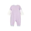 Pulover tricotat cu imprimeu de litere de desene animate „Purple White Blue”