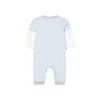 Pulover tricotat cu imprimeu de litere de desene animate „Purple White Blue”