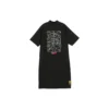 Rochie casual cu jumătate de fermoar și imprimeu logo „Alb Roz Negru”