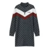 Rochie sportivă cu patchwork și panouri contrastante „Negru Alb Roz”