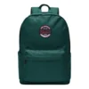 Rucsac retro din țesătură cu fermoar pentru elevi „Green”