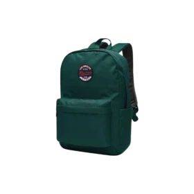 Rucsac retro din țesătură cu fermoar pentru elevi „Green”