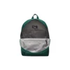Rucsac retro din țesătură cu fermoar pentru elevi „Green”