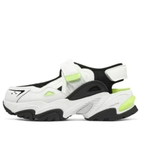 Sandale DLites „Alb Negru Verde Neon”