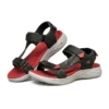 Sandale On-the-GO 600 cu velcro Negru/Roșu