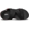 Sandale Velcro pentru sporturi de plajă, respirabile, negru-roșu