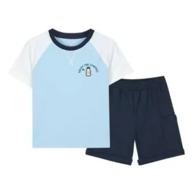 Set casual cu imprimeu „Albastru-negru”