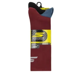 Set de 3 perechi de Șosete scurte pentru bărbați, din material semi-frotir, cu elemente reflectorizante