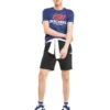 Skechers pentru bărbați, cu mânecă scurtă, albastru