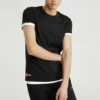 Skechers pentru bărbați, cu mânecă scurtă, negru