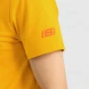 Skechers Sport pentru bărbați, cu imprimeu cu litere, mânecă scurtă, culoare aurie