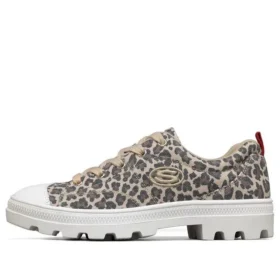 Teniși Roadies din pânză, cu talpă joasă, model Leopard/Gri