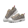 Teniși Roadies din pânză, cu talpă joasă, model Leopard/Gri