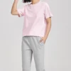 Tricotaj unisex cu imprimeu roz