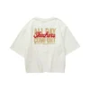 Tricou casual cu imprimeu „Alb Roșu”