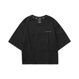 Tricou casual cu imprimeu „Black Red”