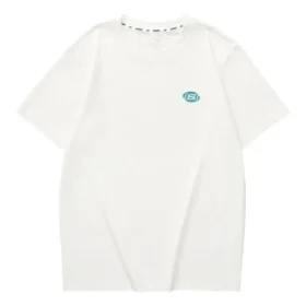 Tricou casual cu imprimeu cu litere „Alb-Albastru”