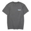 Tricou casual cu imprimeu cu litere „Grey Blue”