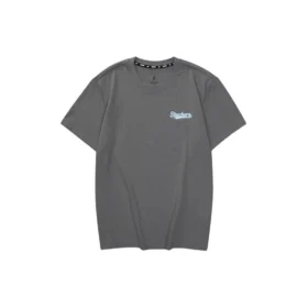 Tricou casual cu imprimeu cu litere „Grey Blue”