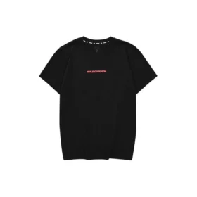 Tricou casual cu imprimeu literar „Negru Roșu Alb”