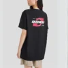 Tricou casual cu imprimeu literar „Negru Roșu Alb”