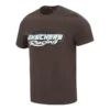 Tricou casual cu mânecă scurtă „Brown White”
