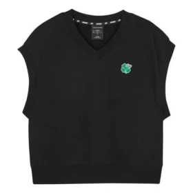 Tricou casual fără mâneci cu imprimeu „Negru”