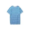 Tricou cu dungi „Albastru Alb”