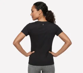Tricou cu guler în V din bumbac Pima