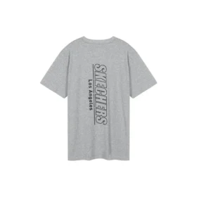 Tricou cu guler rotund și mâneci scurte Skechers pentru bărbați, gri