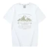 Tricou cu imprimeu „Alb-bej”