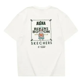 Tricou cu imprimeu Skechers x SpongeBob „Alb-verde”