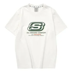Tricou cu logo „Alb-verde”