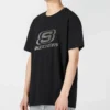 Tricou cu logo grafic „Black Silver”