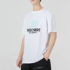 Tricou cu logo imprimat „Alb Albastru Negru”