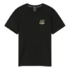 Tricou cu mânecă scurtă și imprimeu Barrel, negru
